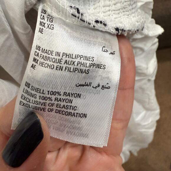 INC International Concepts White Smocked Waist Convertible Skirt Sz XL NWT - Picture 7 of 14